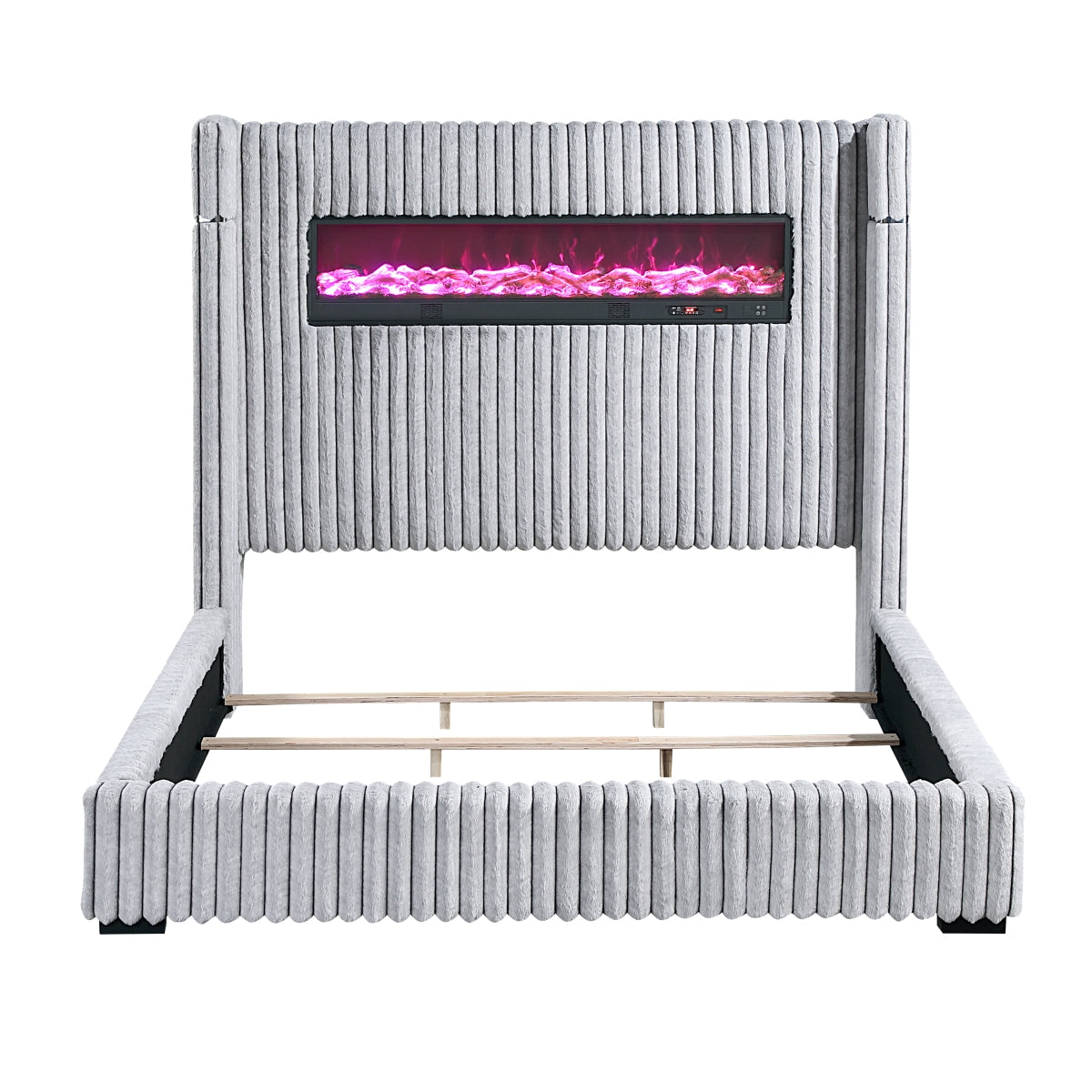 Fitzroy Queen Bed - Gray