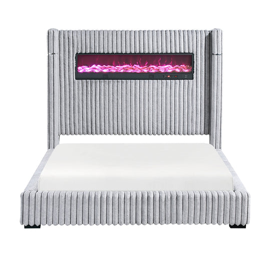 Fitzroy California King Bed - Gray