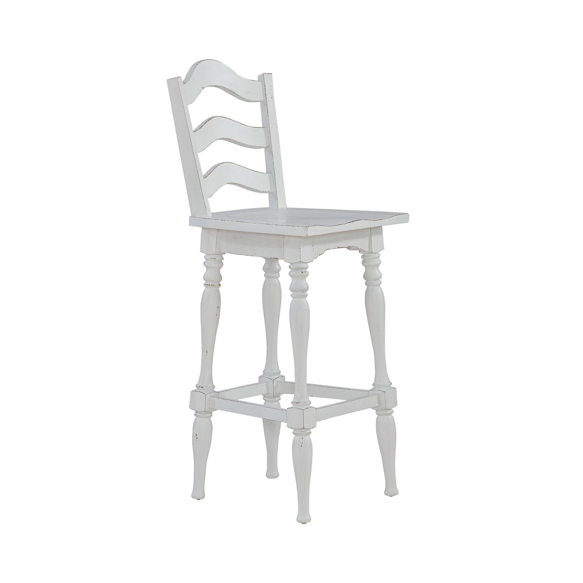 Magnolia Manor Ladderback Swivel Bar Stool