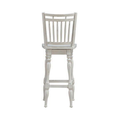 Magnolia Manor Spindle Back Swivel Bar Stool