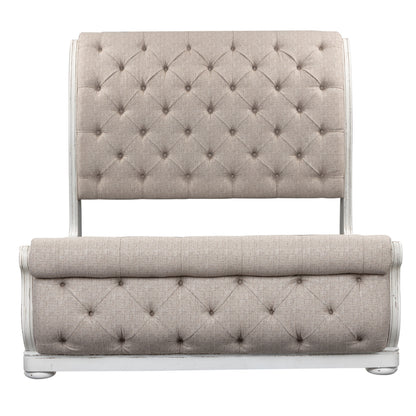 Magnolia Manor Queen Uph Sleigh Bed, Dresser & Mirror Bedroom Set