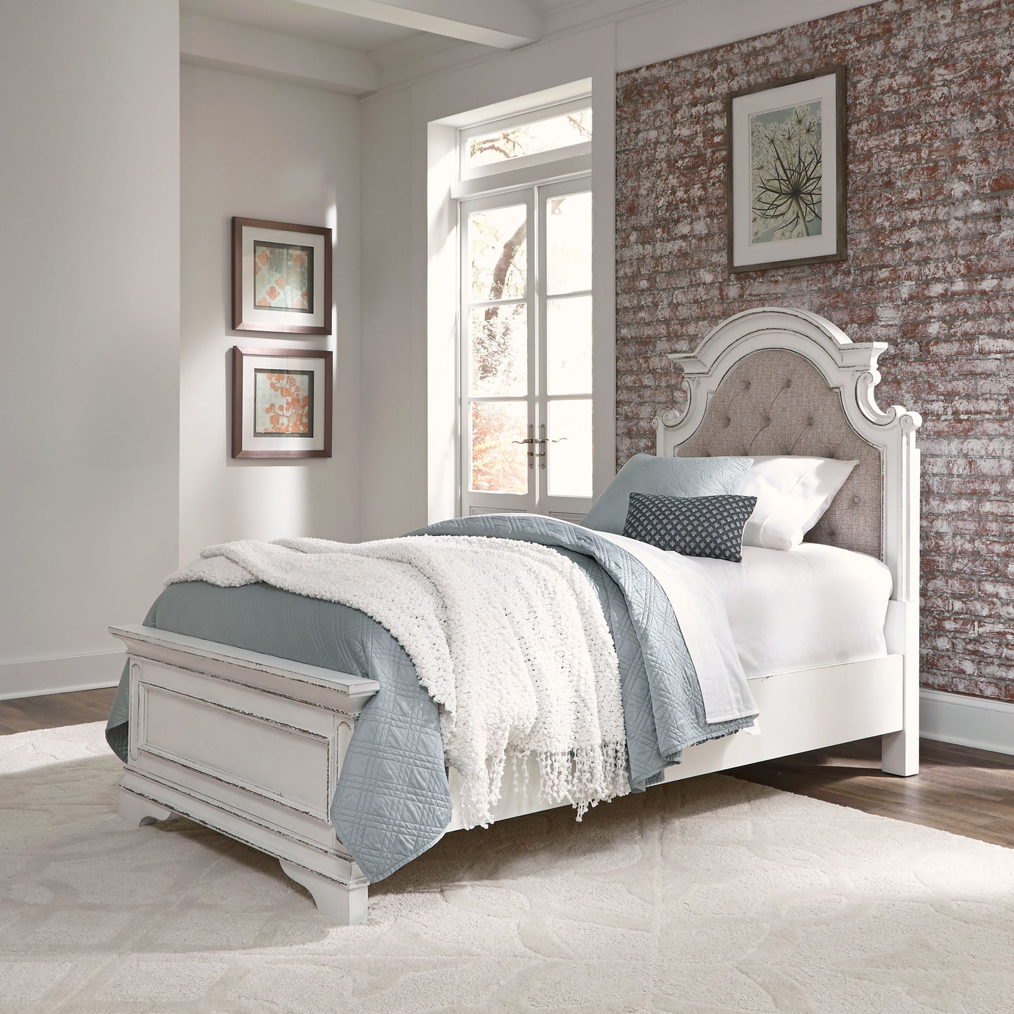 Magnolia Manor Twin Uph Panel Headboard