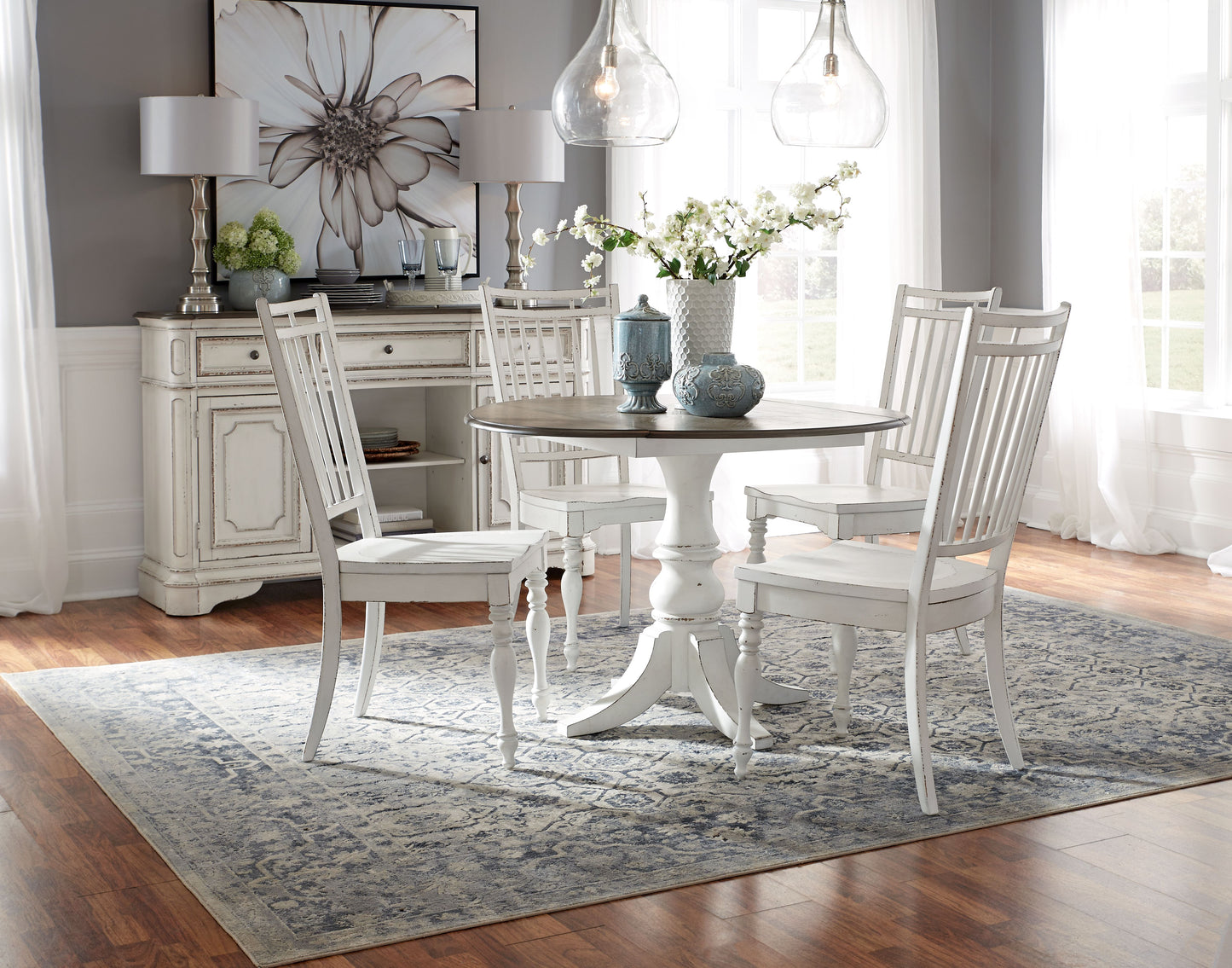 Magnolia Manor Opt 5 Piece Drop Leaf Set