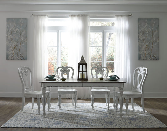 Magnolia Manor Opt 5 Piece Leg Table Set