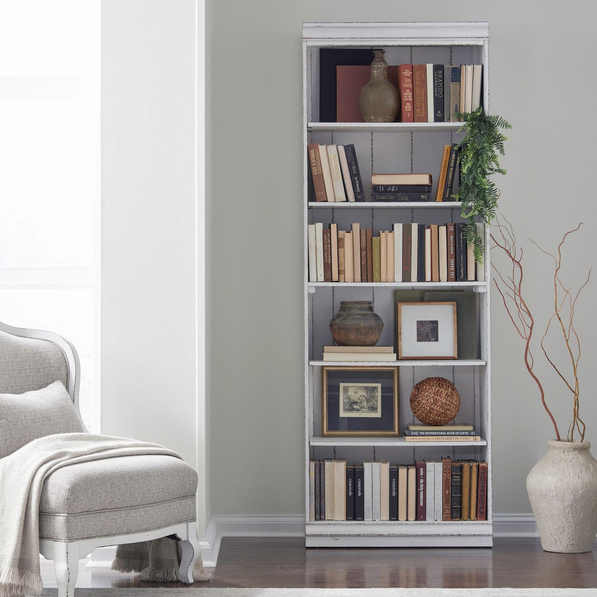 Magnolia Manor 84 Inch Bookcase (RTA)