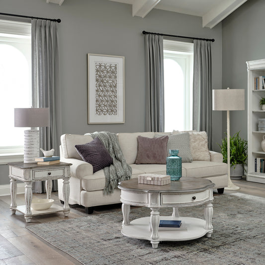 Magnolia Manor 3 Piece Set (1-Cocktail 2-End Tables) (244-OT-O3PCS)