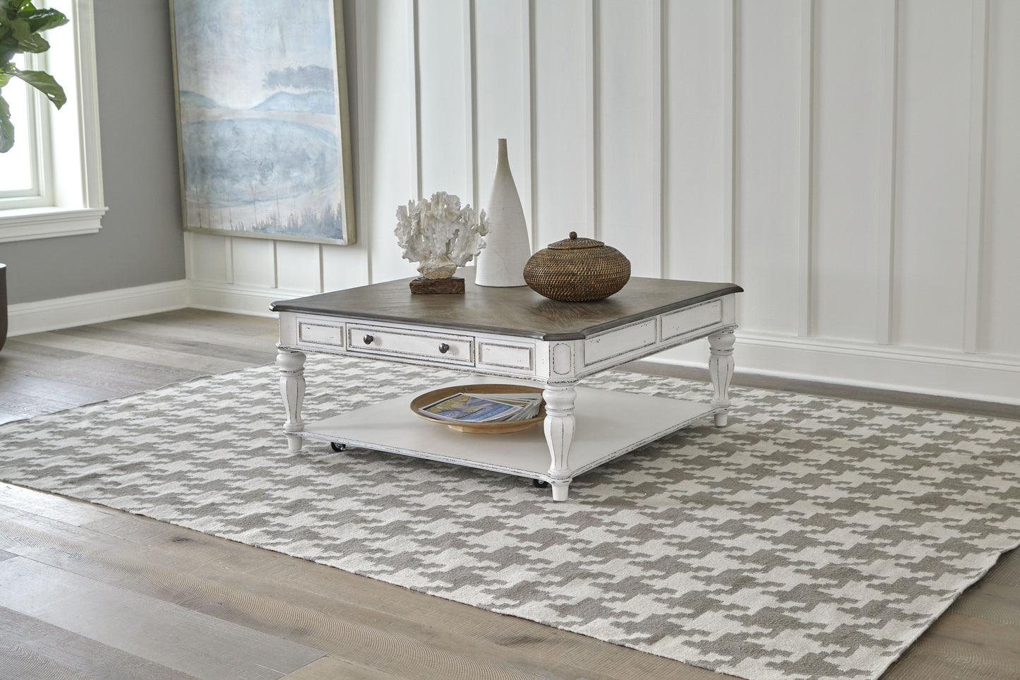 Magnolia Manor Oversized Square Cocktail Table