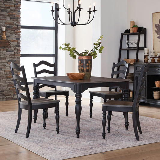 Magnolia Manor 5 Piece Leg Table Set