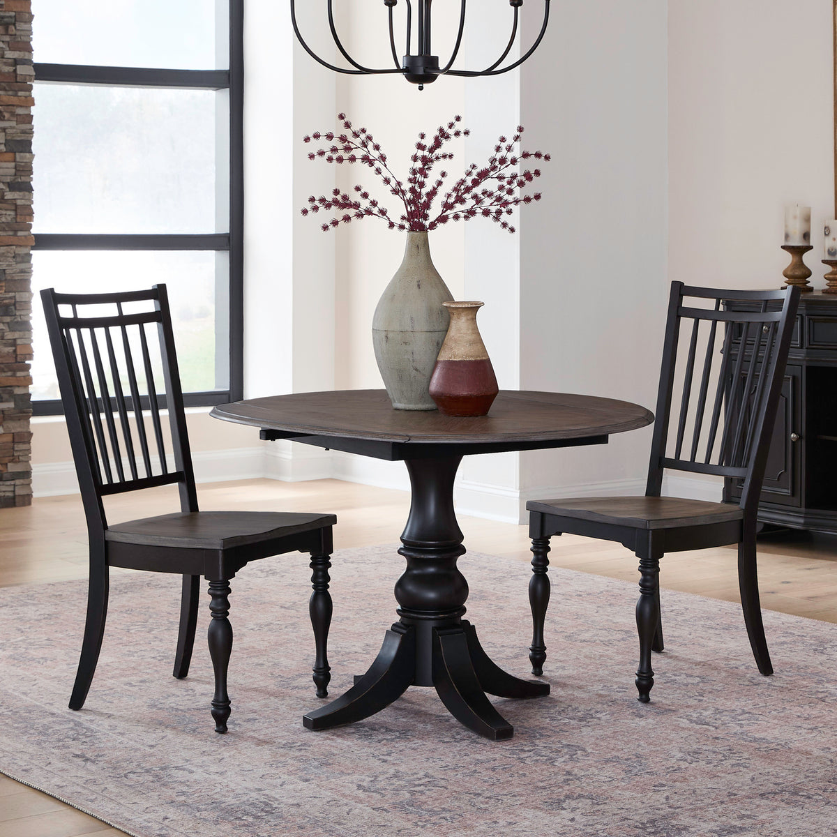 Magnolia Manor Opt 3 Piece Drop Leaf Table Set