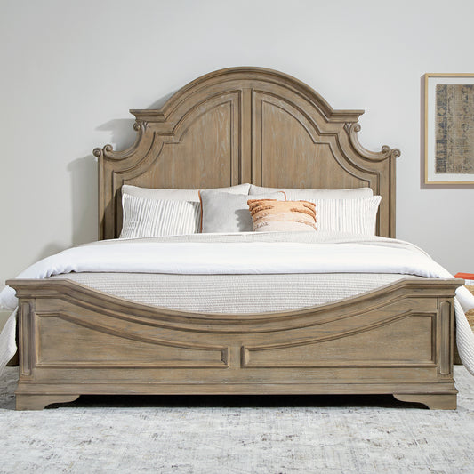 Magnolia Manor Queen Panel Bed, 2 Nightstands