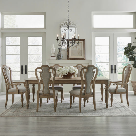 Magnolia Manor Opt 7 Piece Rectangular Table Set (244N-DR-O7RLS)