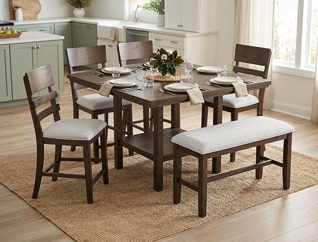 Guthrie Counter Height Dining Brown (2711BR-6P)