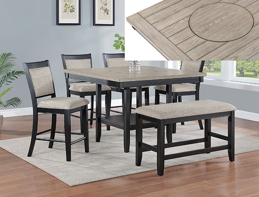 Fulton Ct Ht Dining Light Grey (2727LG-6P)