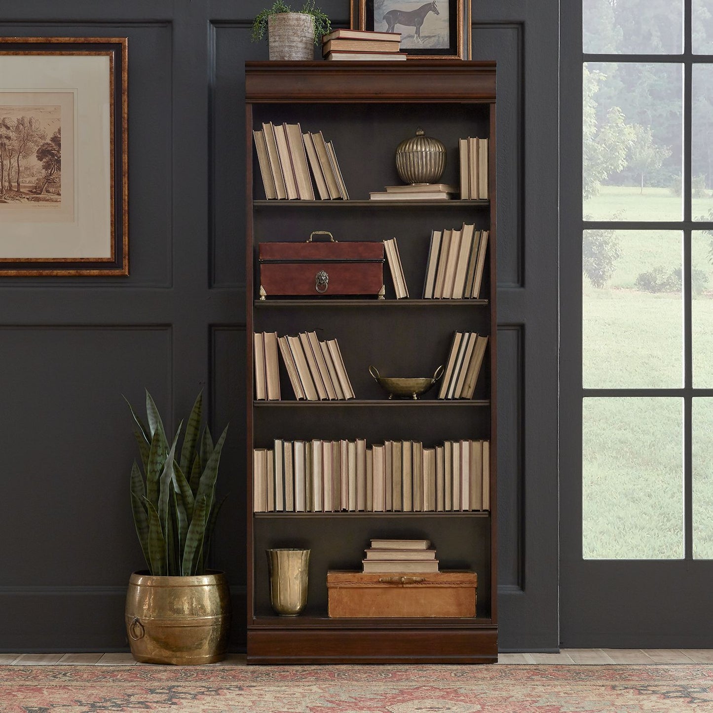 Brayton Manor Jr Executive 72 Inch Bookcase (RTA)
