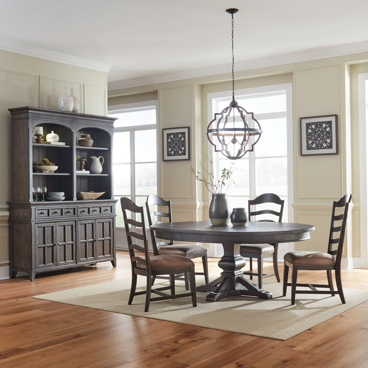 Paradise Valley 7 Piece Pedestal Table Set