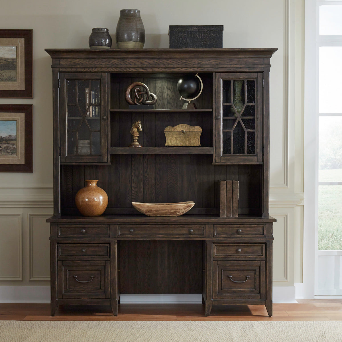 Paradise Valley Executive Credenza Hutch