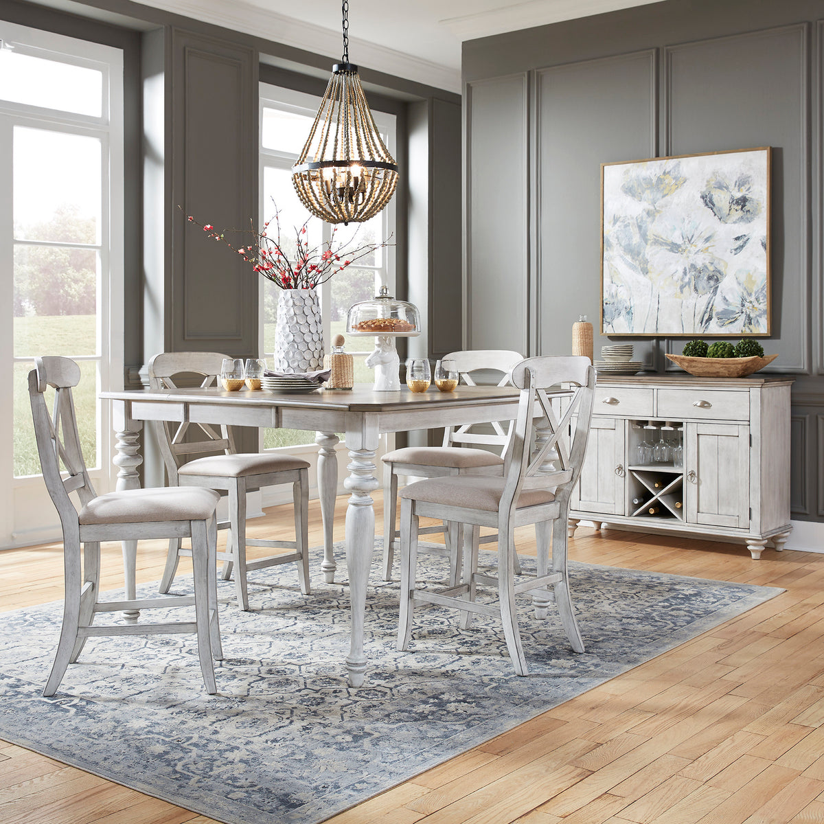 Ocean Isle 5 Piece Gathering Table Set