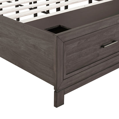 Modern Edge Queen Storage Footboard w/ Slat Roll