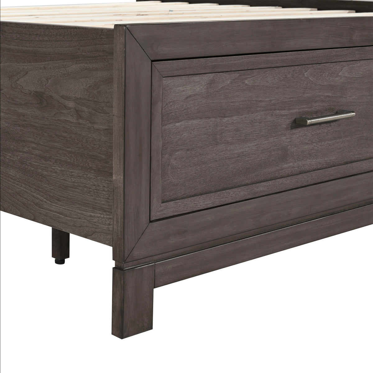Modern Edge Queen Storage Footboard w/ Slat Roll