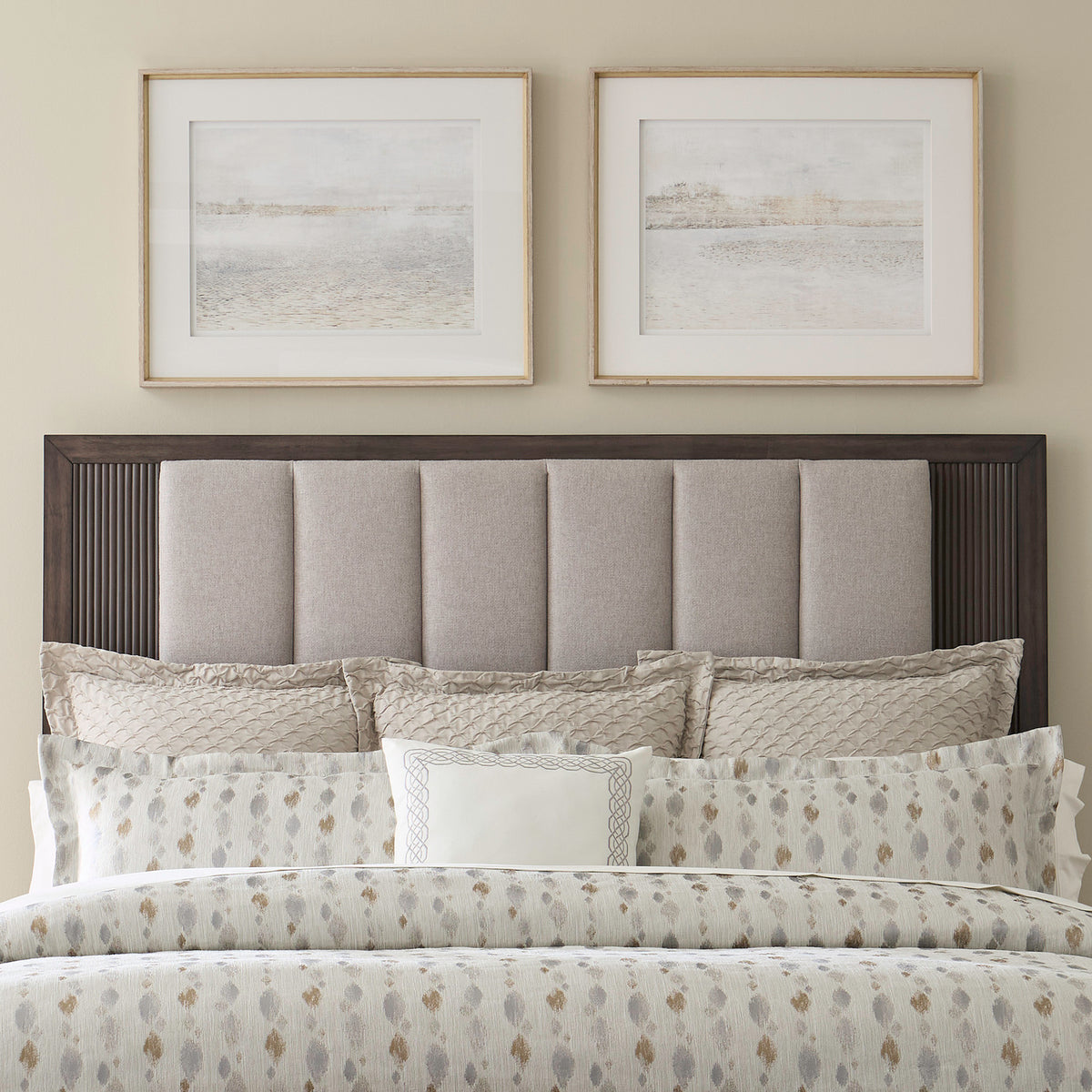 Modern Edge King Uph Panel Headboard