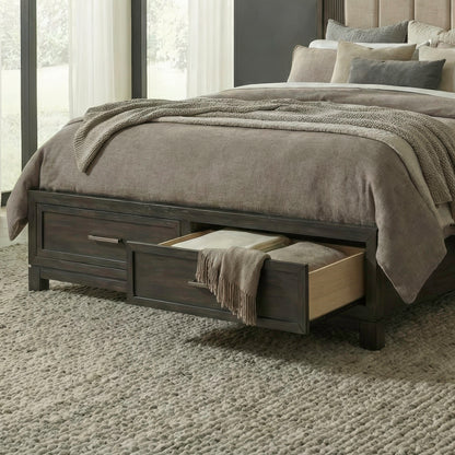 Modern Edge King Storage Footboard w/ Slat Roll