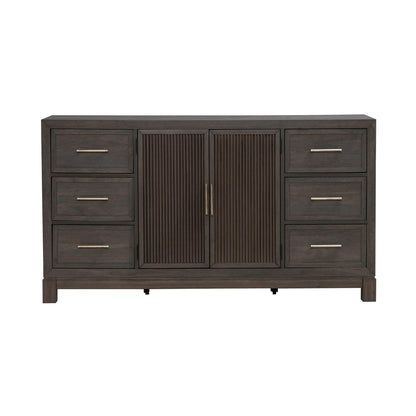 Modern Edge 2 Door 6 Drawer Dresser