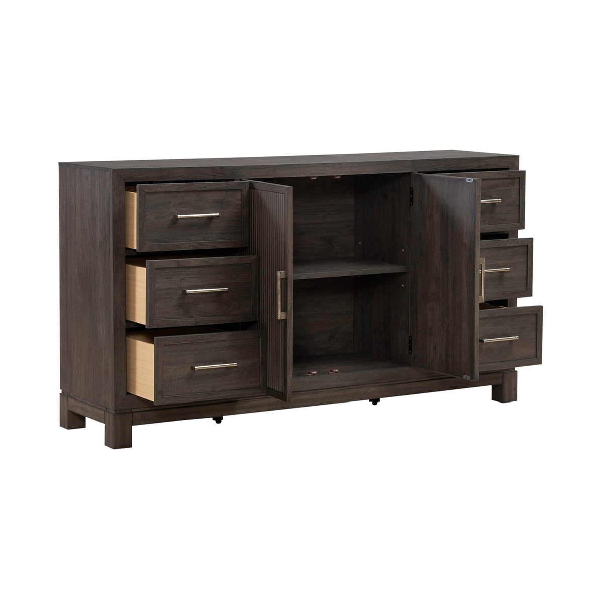 Modern Edge 2 Door 6 Drawer Dresser