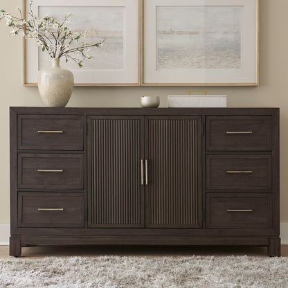 Modern Edge 2 Door 6 Drawer Dresser