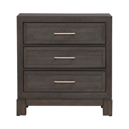 Modern Edge Nightstand w/ Charging Station