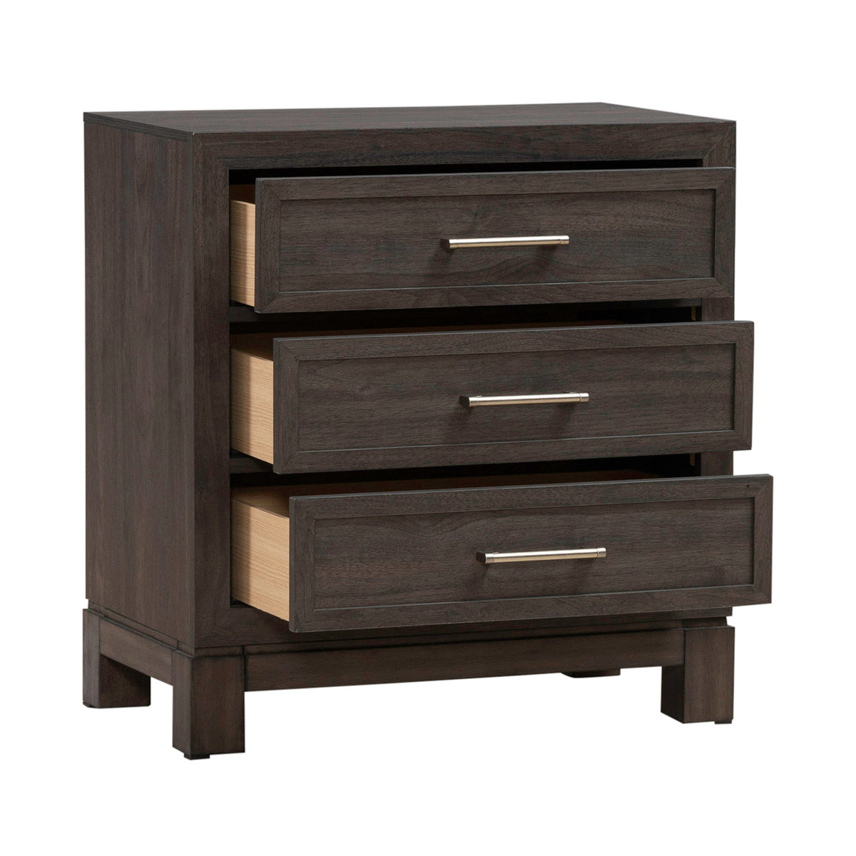 Modern Edge Nightstand w/ Charging Station
