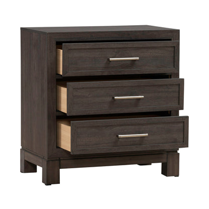 Modern Edge Nightstand w/ Charging Station