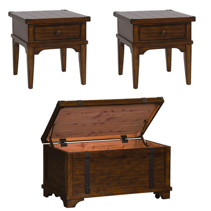 Aspen Skies 3 Piece Set (1-Cocktail 2-End Tables)