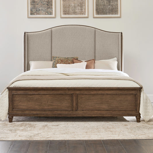 Harrison Heights Queen Shelter Bed, 2 Night Stands