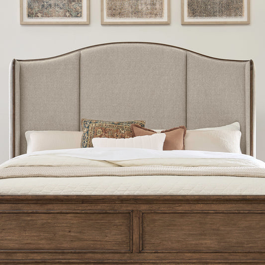 Harrison Heights Queen Uph Shelter Headboard