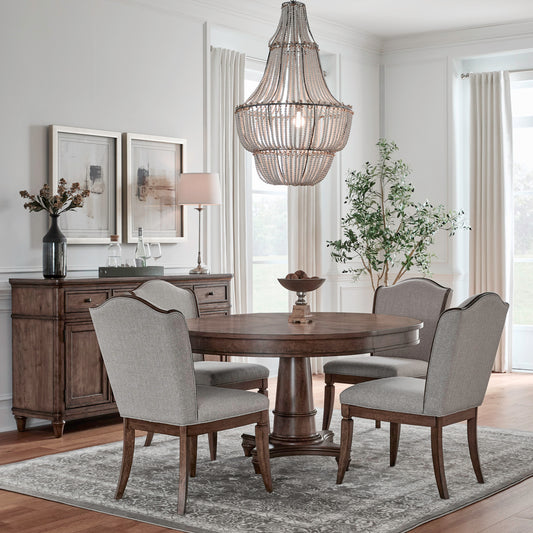 Harrison Heights 5 Piece Pedestal Table Set