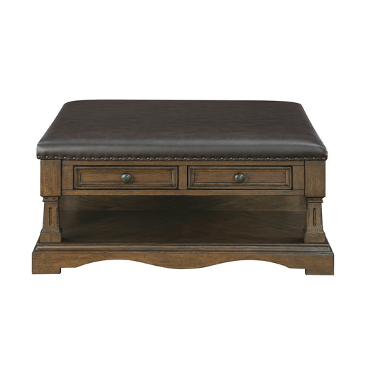 Rochester Cocktail Table - Dark brown