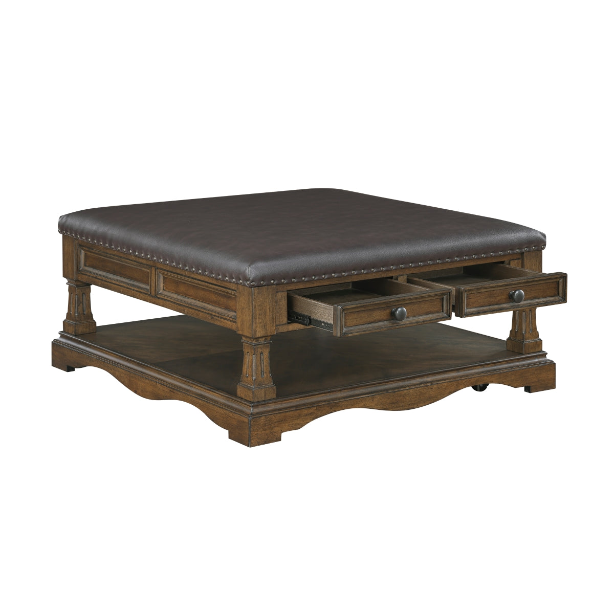 Rochester Cocktail Table - Dark brown