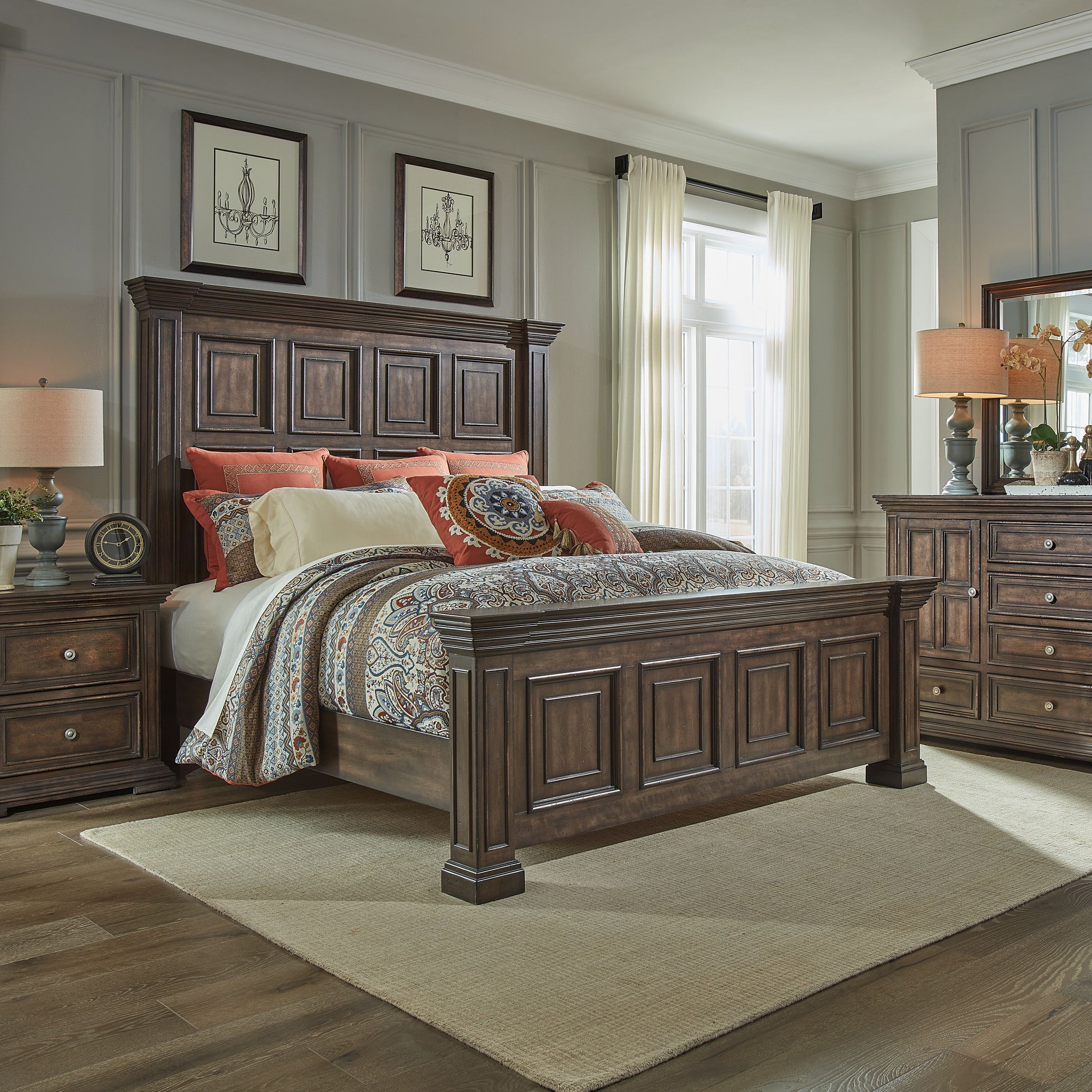 Big Valley Queen Mansion Footboard