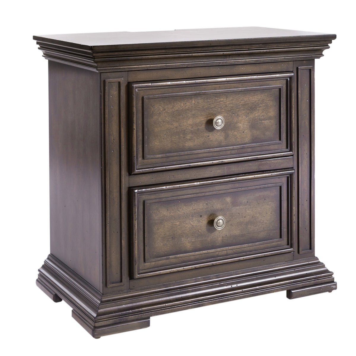 Big Valley 2 Drawer Night Stand w/ Charging Station