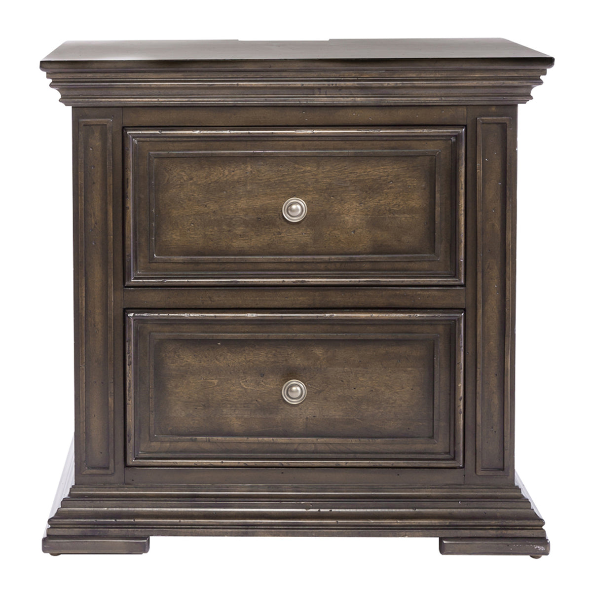 Big Valley 2 Drawer Night Stand w/ Charging Station