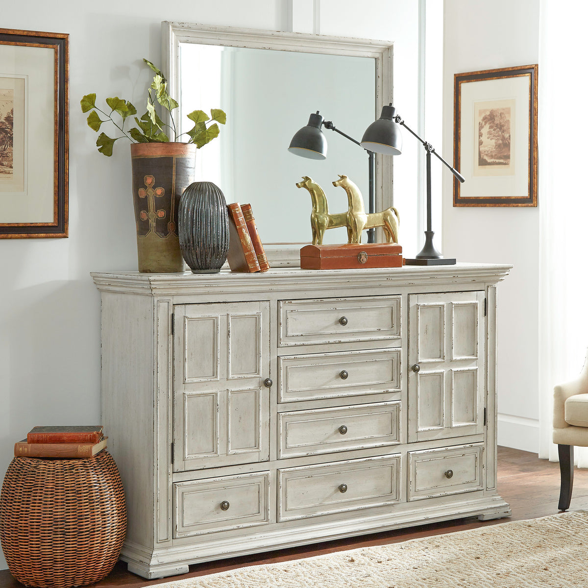 Big Valley Dresser & Mirror Bedroom Set (361W-BR-DM)