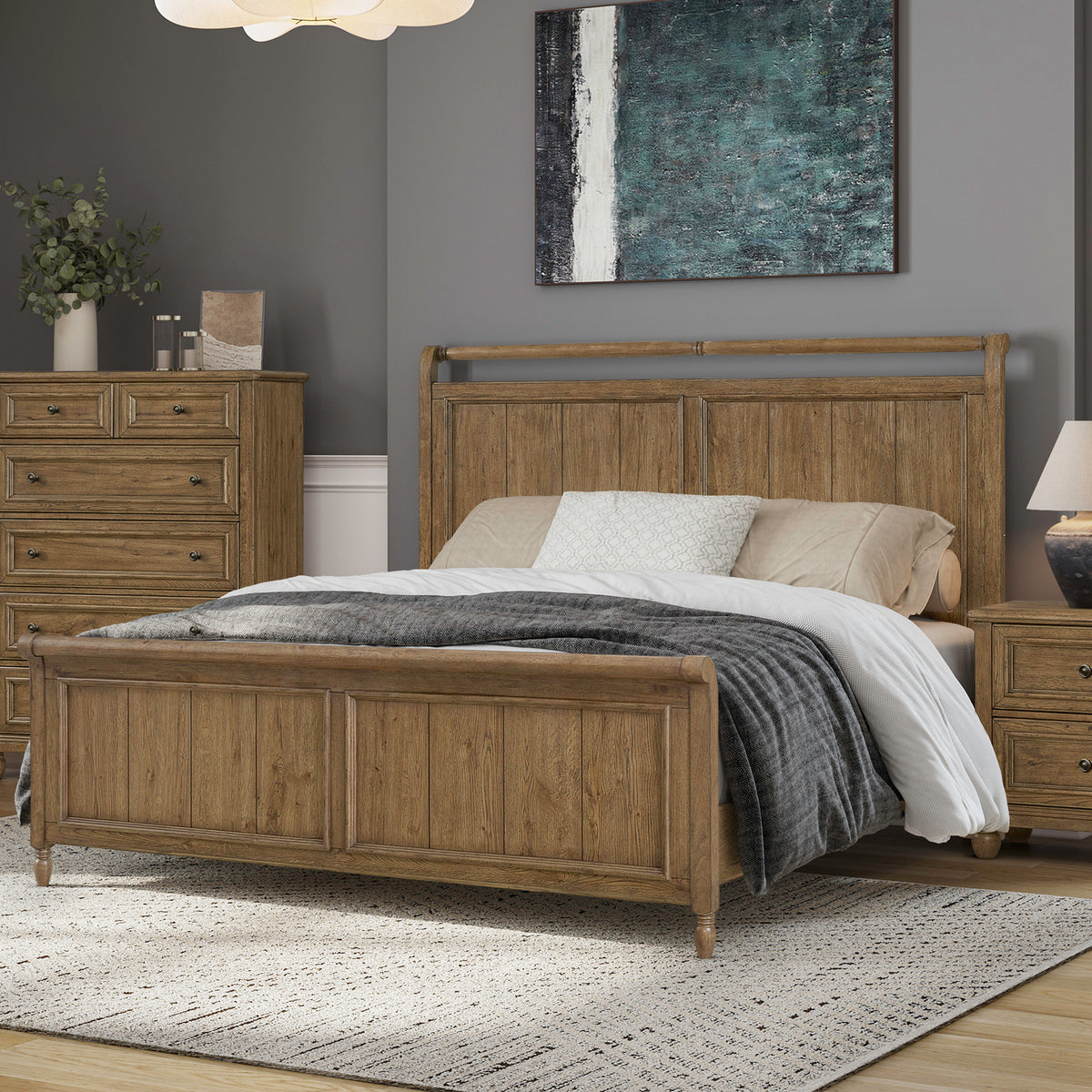 Homestead Haven King Sleigh Bed