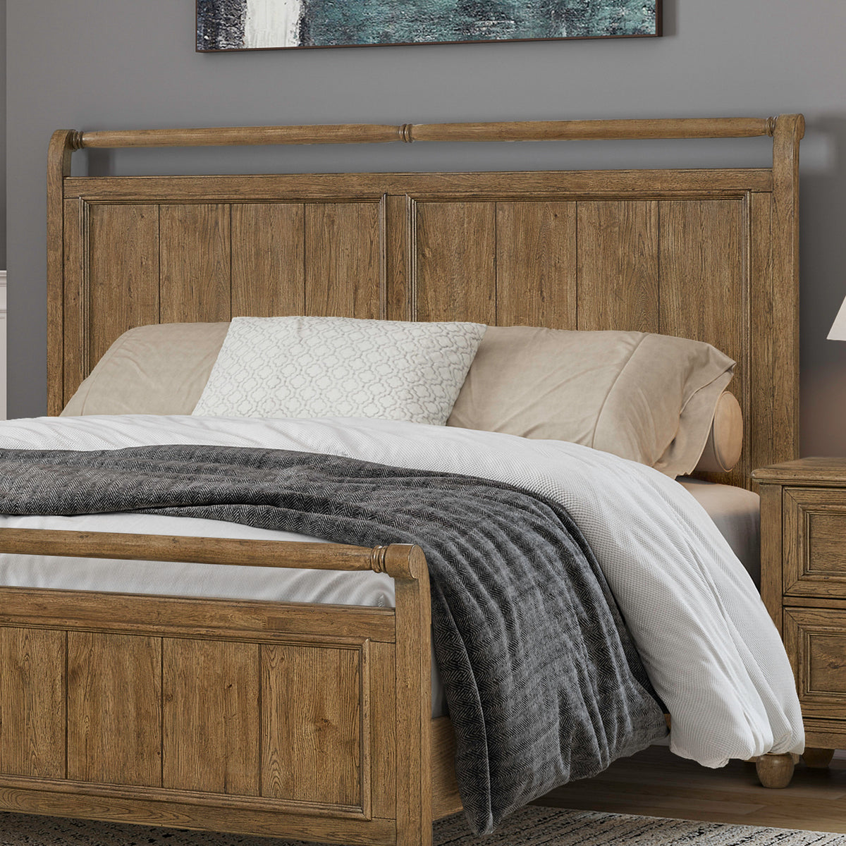 Homestead Haven King Sleigh Headboard