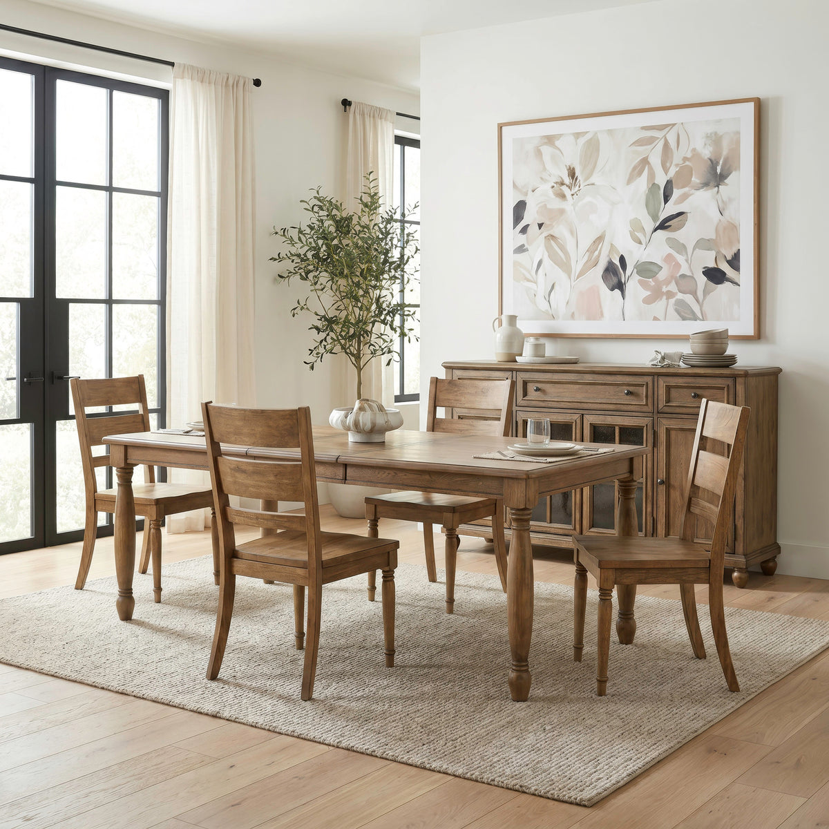 Homestead Haven 5 Piece Rectangular Table Set