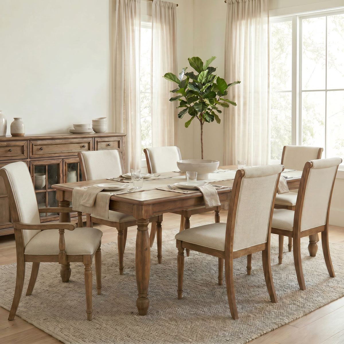 Homestead Haven Alt 7 Piece Rectangular Table Set