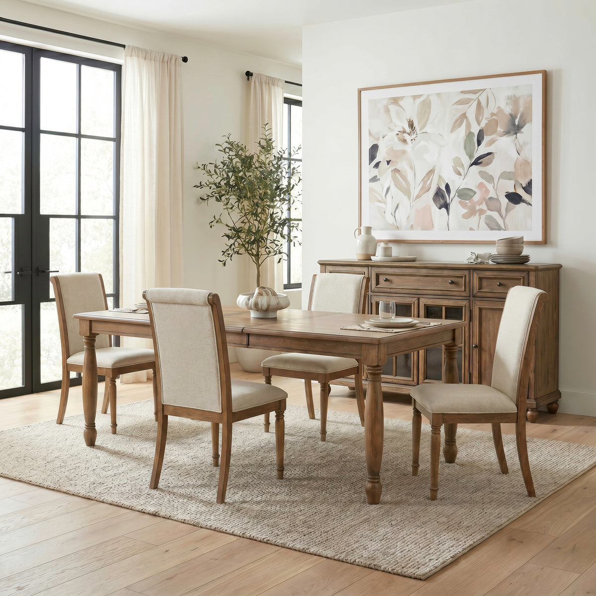 Homestead Haven Opt 5 Piece Rectangular Table Set