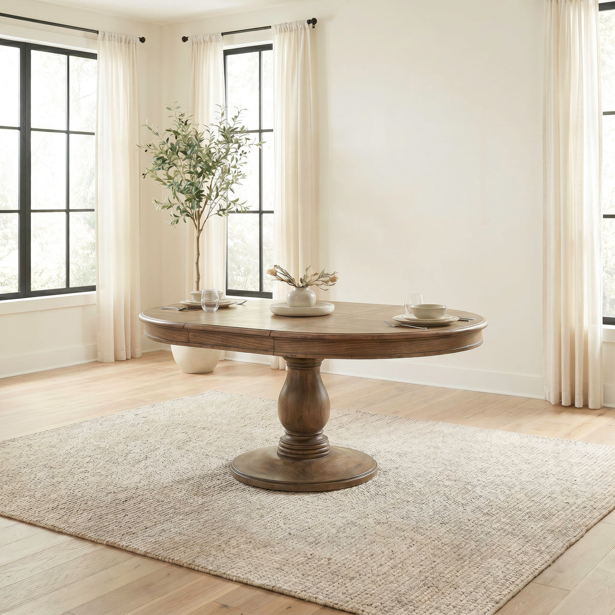 Homestead Haven Oval Pedestal Table Base