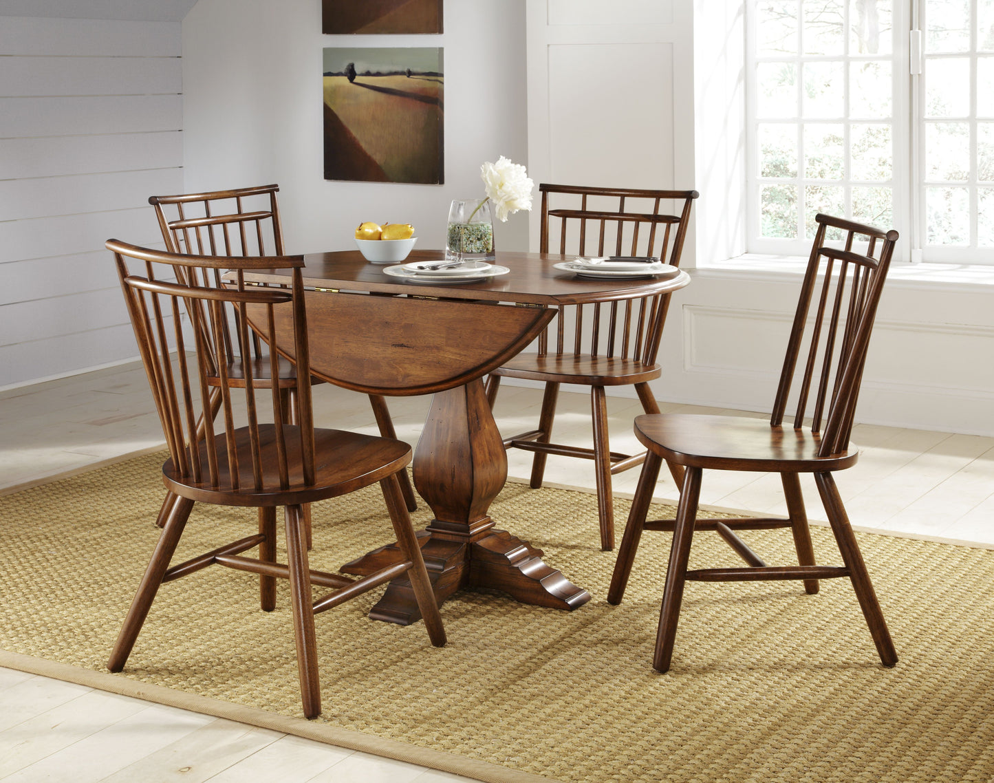 Creations Drop Leaf Pedestal Table Top