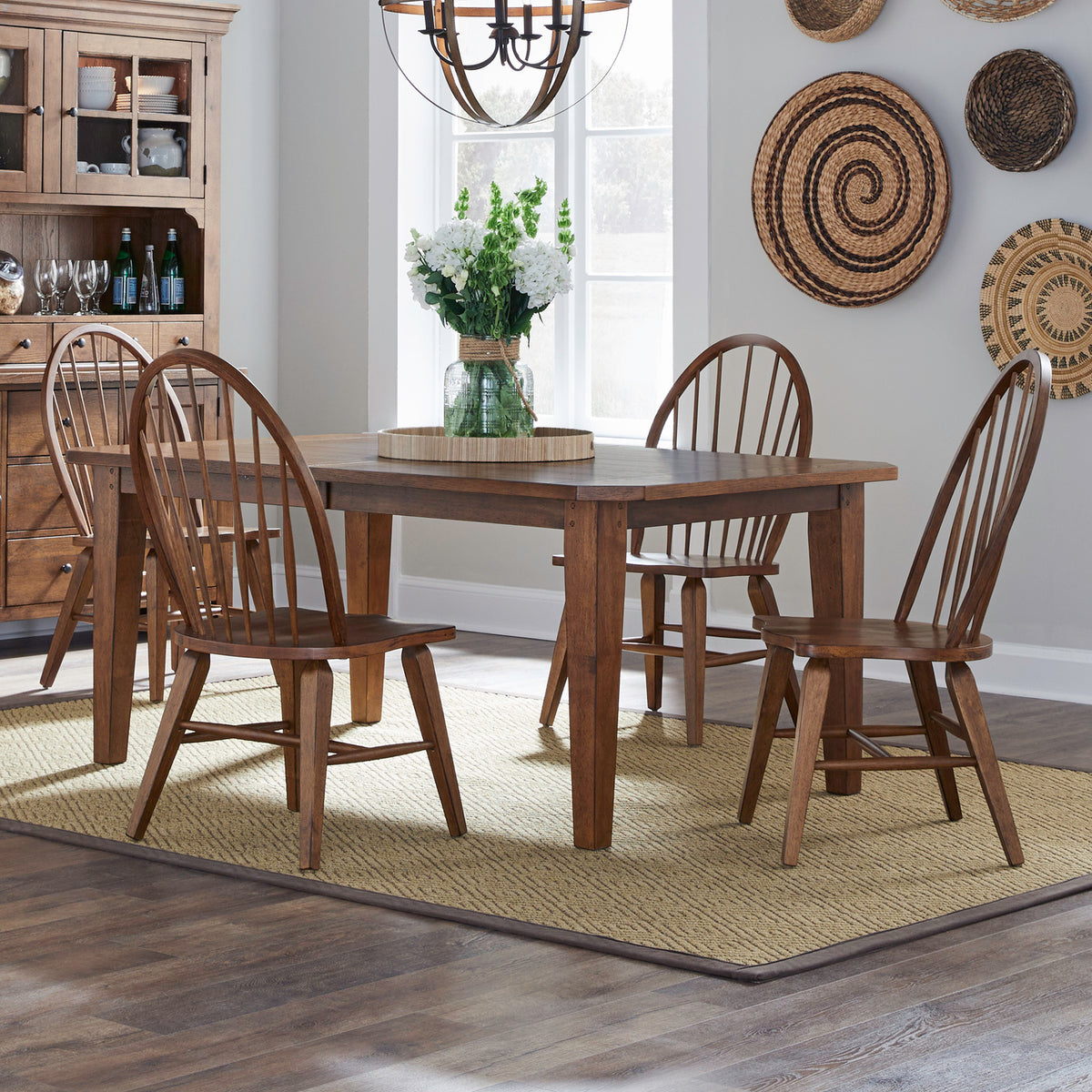 Hearthstone Ridge 5 Piece Rectangular Table Set