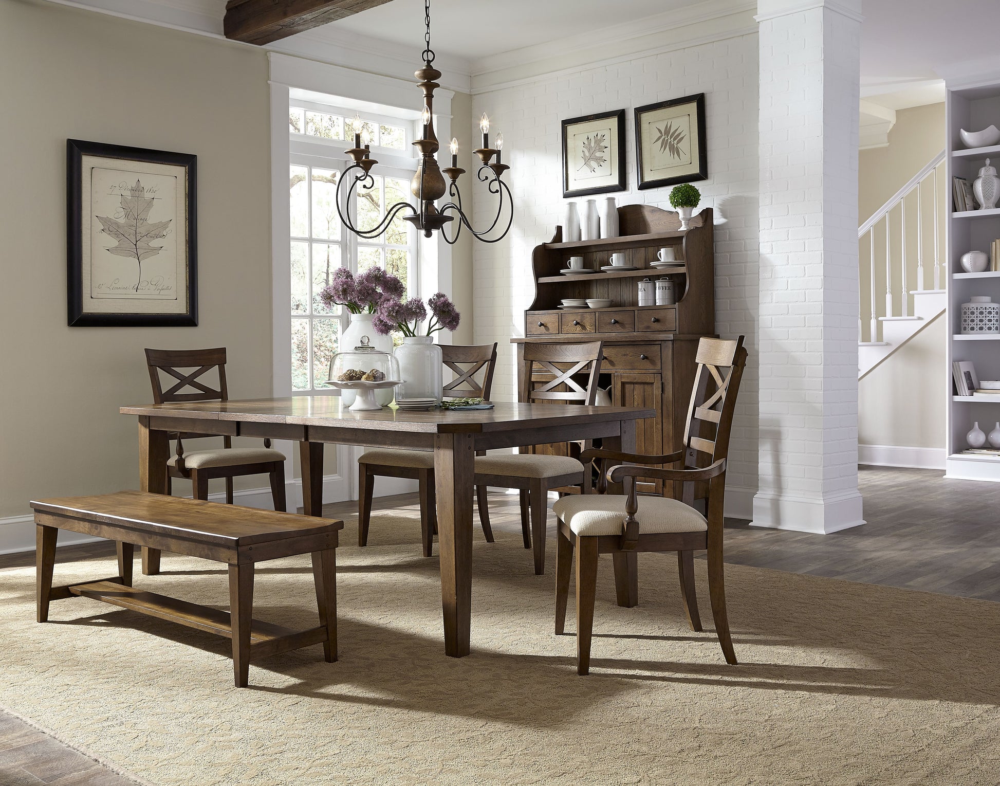 Hearthstone Ridge Rectangular Leg Table